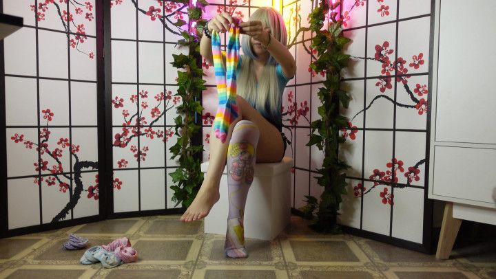 SFW Trying on Stockings Part 4