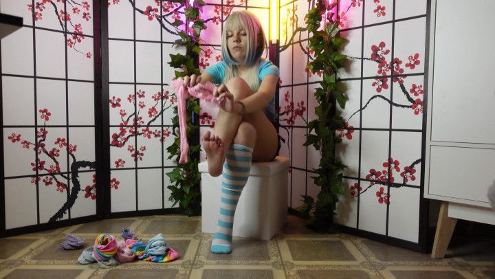 SFW Trying on Stockings Part 5