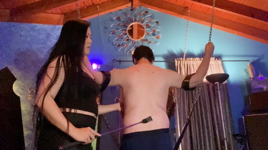 Domina Mara Sensually Whips a New Sissy