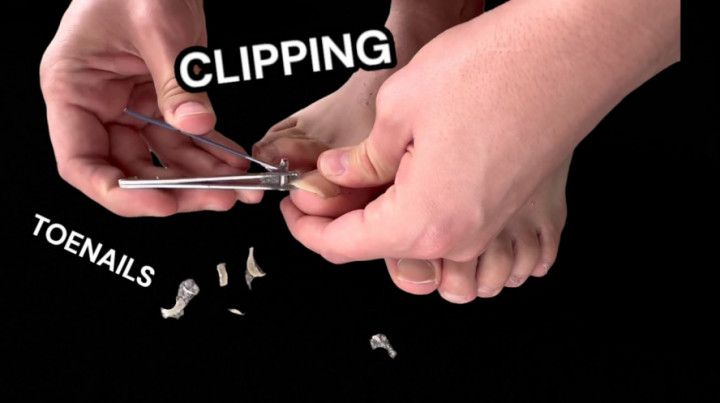 Clipping Toenails Male Feet ASMR Long Toe Nails On My Boyfri