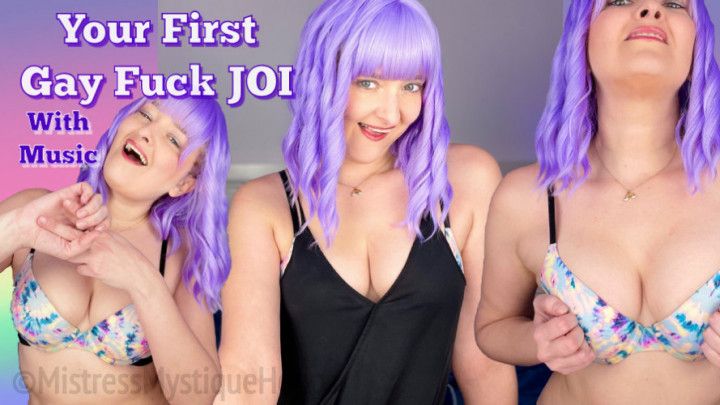 Your First Gay Fuck JOI With Music - Femdom Make Me Bi