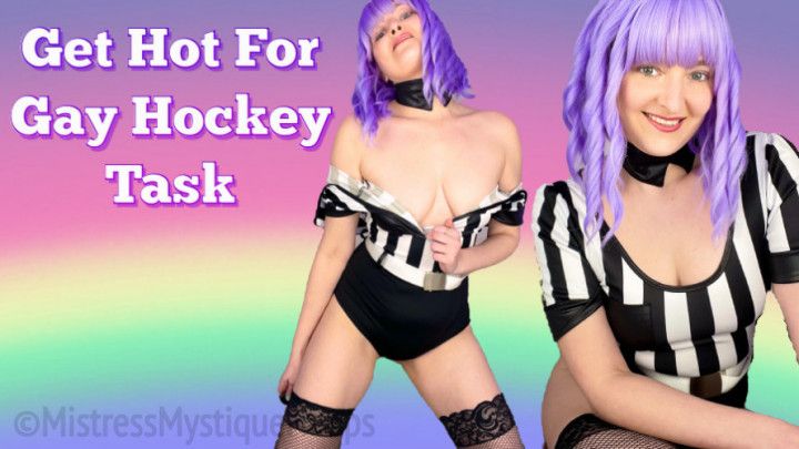 Get Hot For Gay Hockey Task - Femdom Make Me Bi