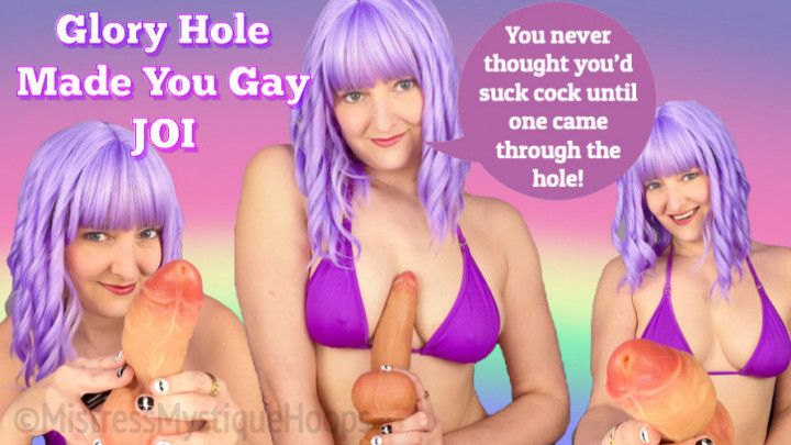 Glory Hole Made You Gay JOI - Femdom Make Me Bi