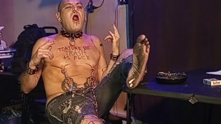 12-3-2024 Toes-ty Tuesday Stapled lit cigarettes to my feet