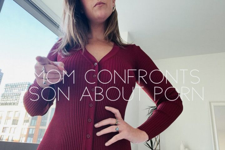 Step-Mom confronts step-son about porn