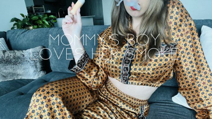 Step-Mommy's boy loves her smoke
