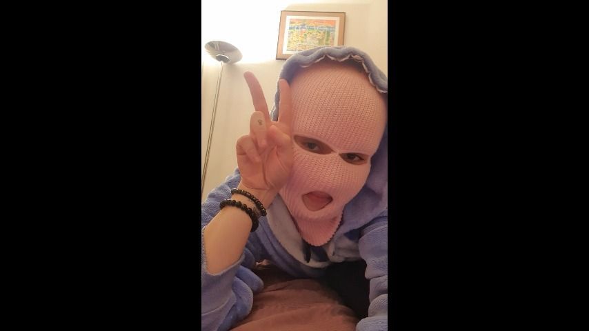 Stitch kigurumi masturbation