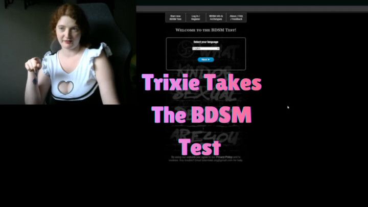 Trixie Takes The BDSM Test