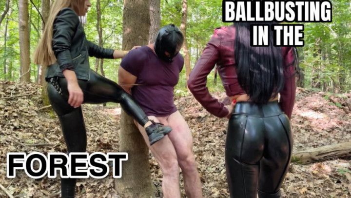Severe ballbusting CBT in the forest