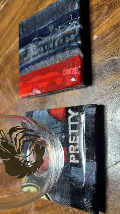 Denim Epoxy Coasters