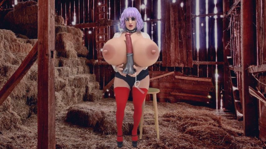 Barnyard Dildo Sissy Whore Facial