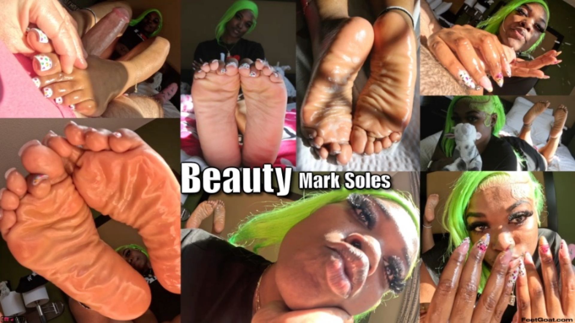 BeautyMarkSoles soft meaty soles handjob with cum on soles