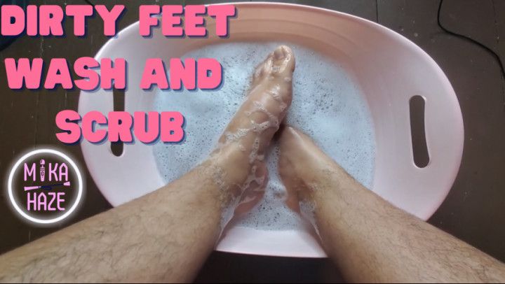 Big Dirty Feet Wash And Scrub Hairy Leg