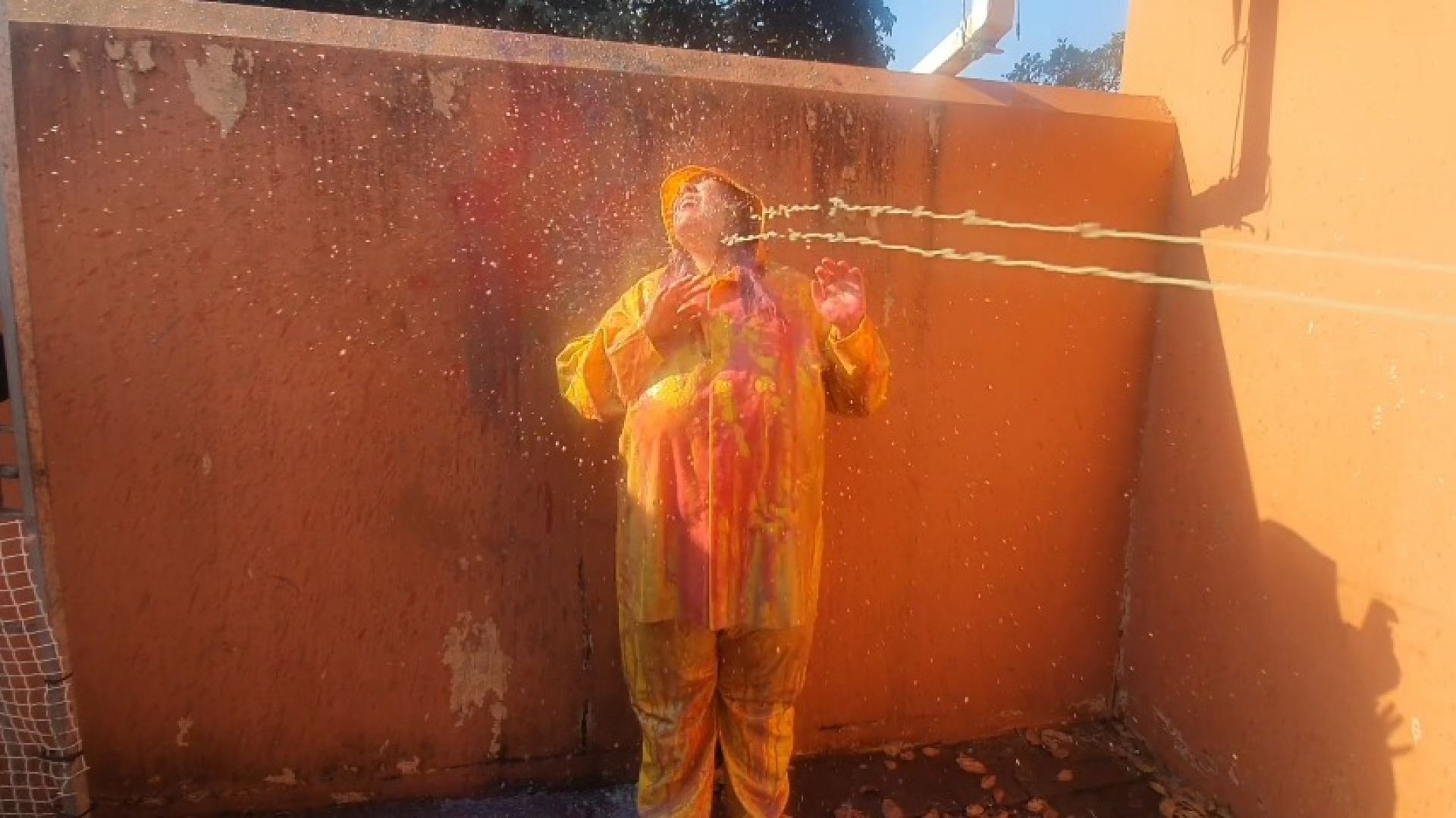 Gunged rainwear