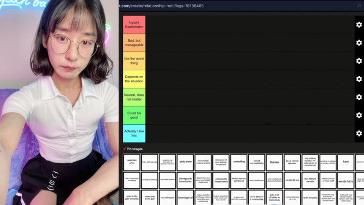 Fit nerdy girl ranks relationship red flags - Gamer? Furry