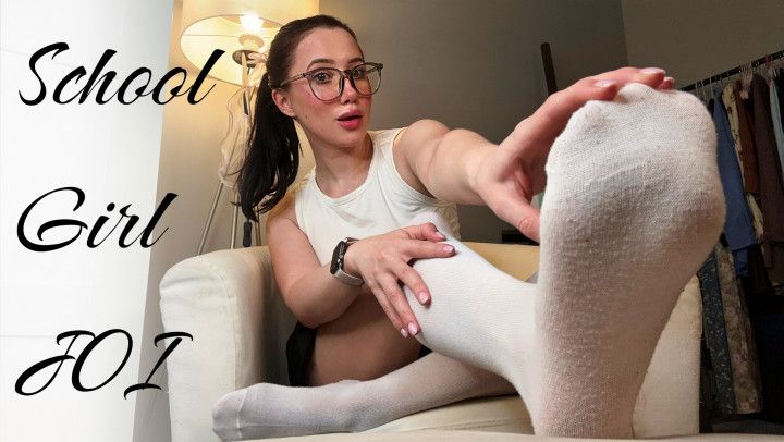 Playful School Girl JOI Sock Tease