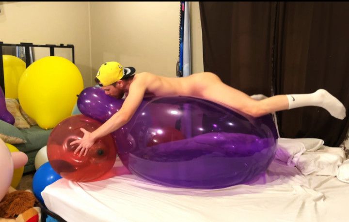 NONPOP Big Purple TT36 Balloon Ride and Hump to Cum