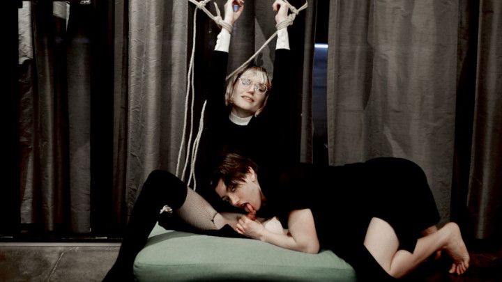 School Girl CLAIRE TENEBRARUM gets PUNISHED for being a SLUT