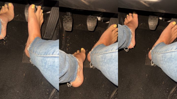 Driving With Clutch Barefoot