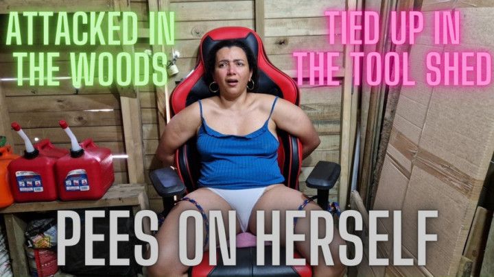 Attacked in the woods, tied up in tool shed, pees on herself