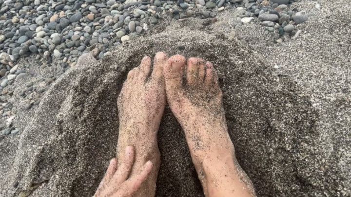 Foot Play on the Beach