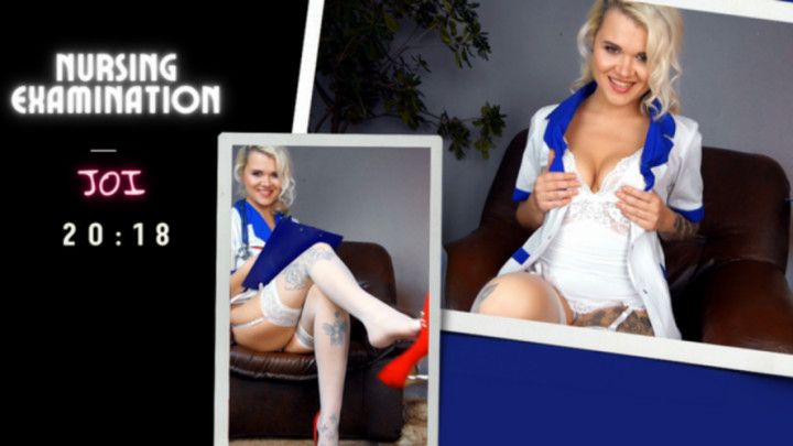 JOI with the nurse. Penis examination