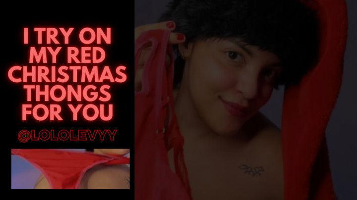 change of red thongs