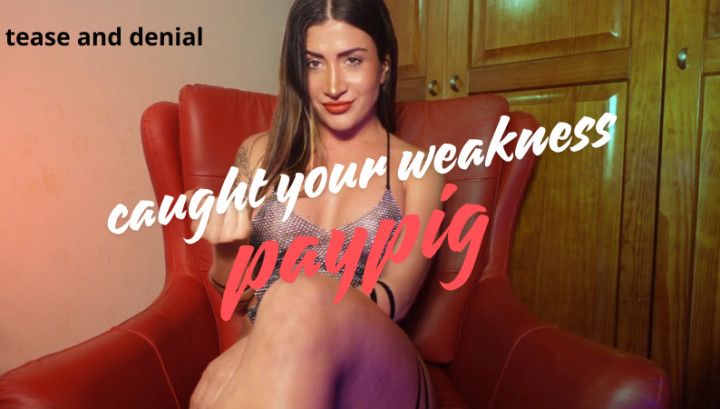 Caught your weakness PAYPIG