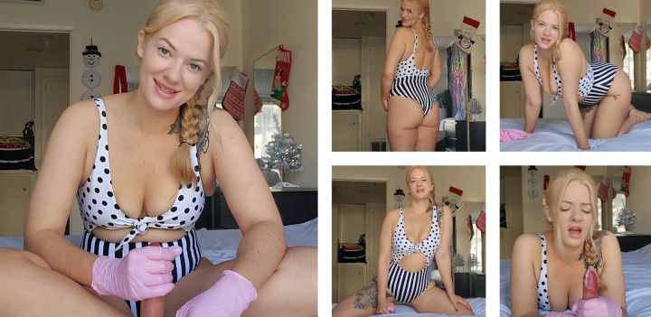 Step-Mommy Wears Gloves &amp; Helps with Your Cumming Issue