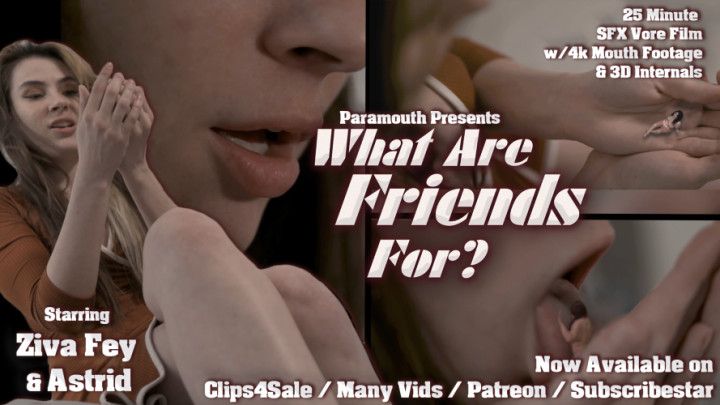 What Are Friends For - VFX Vore Film