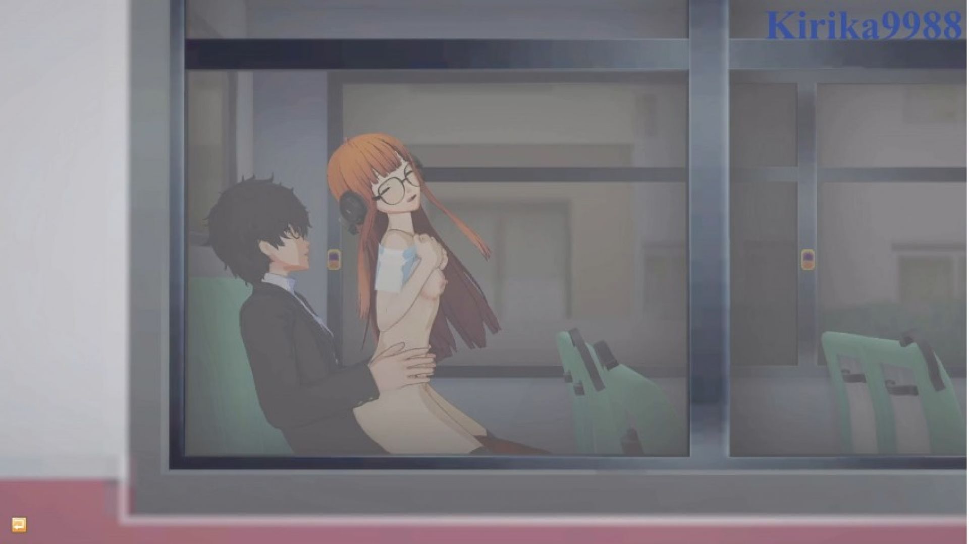 Futaba Sakura and Ren Amamiya intense sex