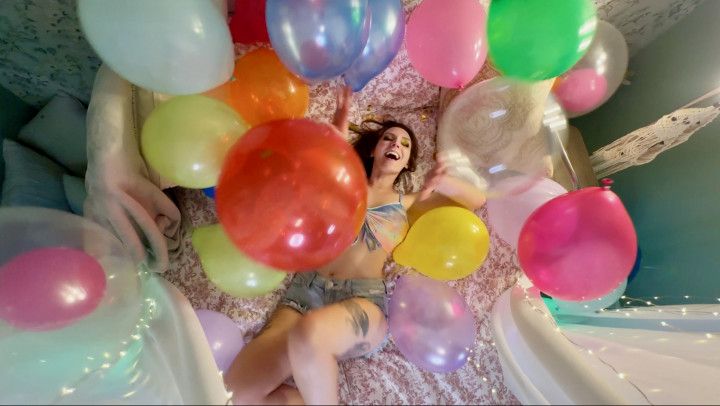 Fun in a Room Full of Balloons