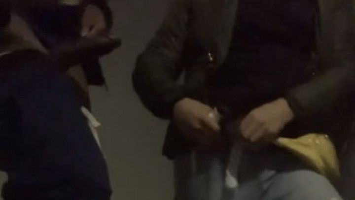 HORNY DL FUCKS TS IN STAIRCASE