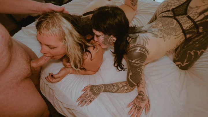 Four guys, Two Girl Orgy