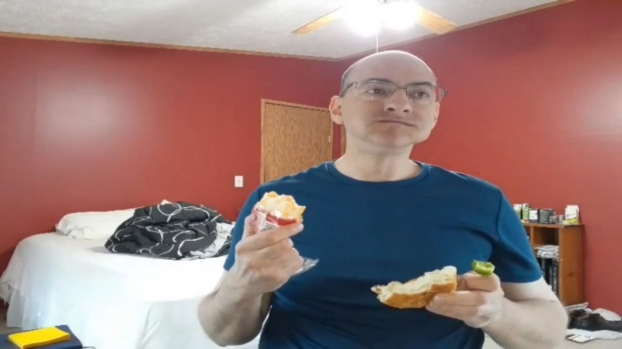 Eating Cheese and Peppers Early May