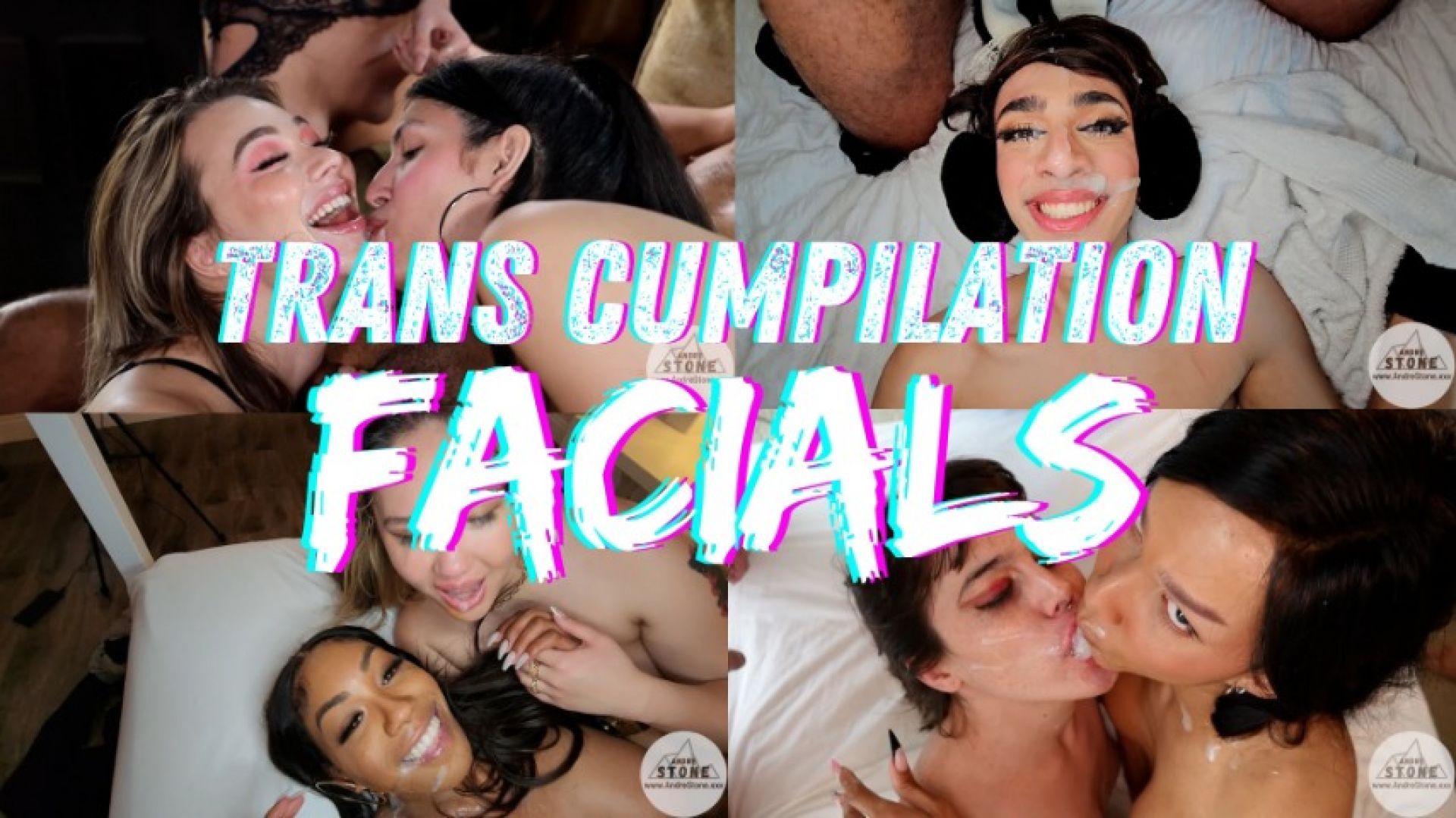 Trans Cumpilation: Facials - 15 Trans Girls Get Sprayed