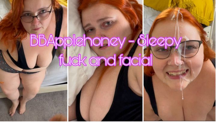 BBW in glasses gets massive facial
