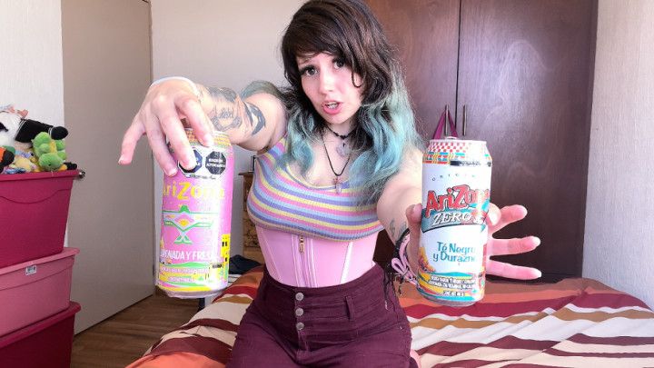Trying Arizona Teas | Peach Black Tea vs Strawberry Lemonade