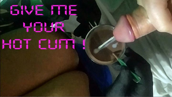Horny wife milking cock for breakfast
