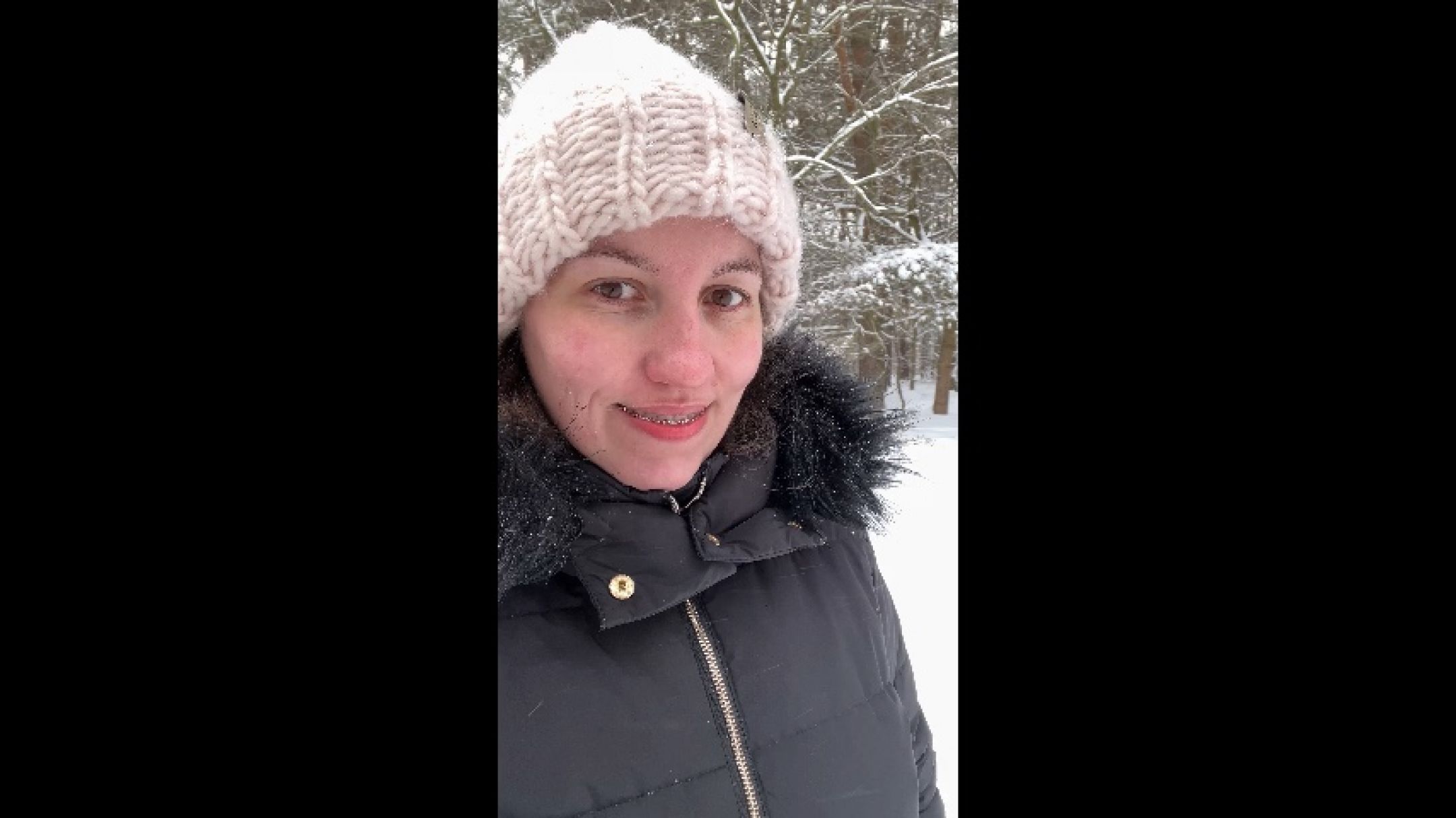 I love walking in high heels in winter