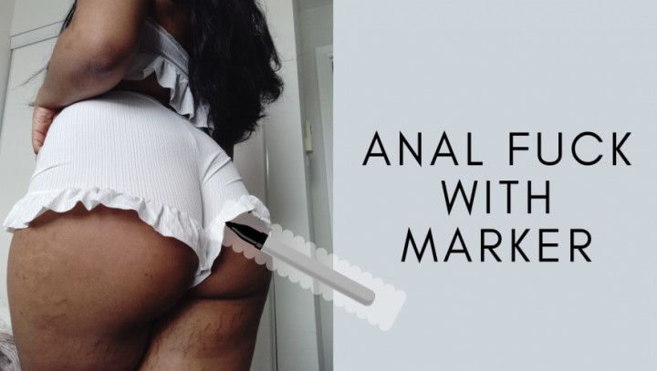 First time anal fuck with marker