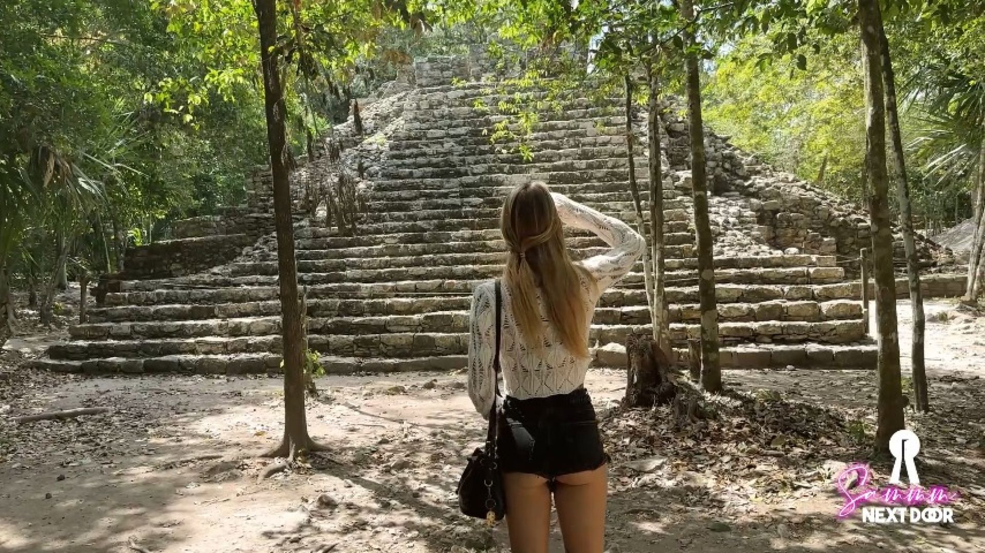 Biking in Coba Ruins, Riviera Maya. Mexico