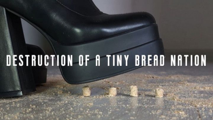 Destruction of a tiny bread nation: giantess fantasy