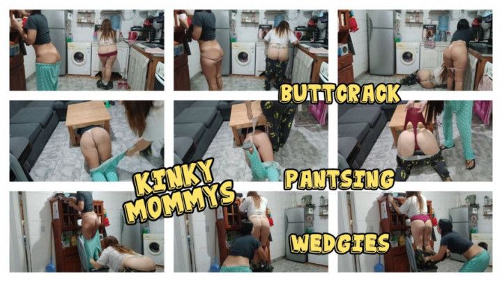PRANKER step-MOMMYS! BUTTCRACK - PANTSING - WEDGIES