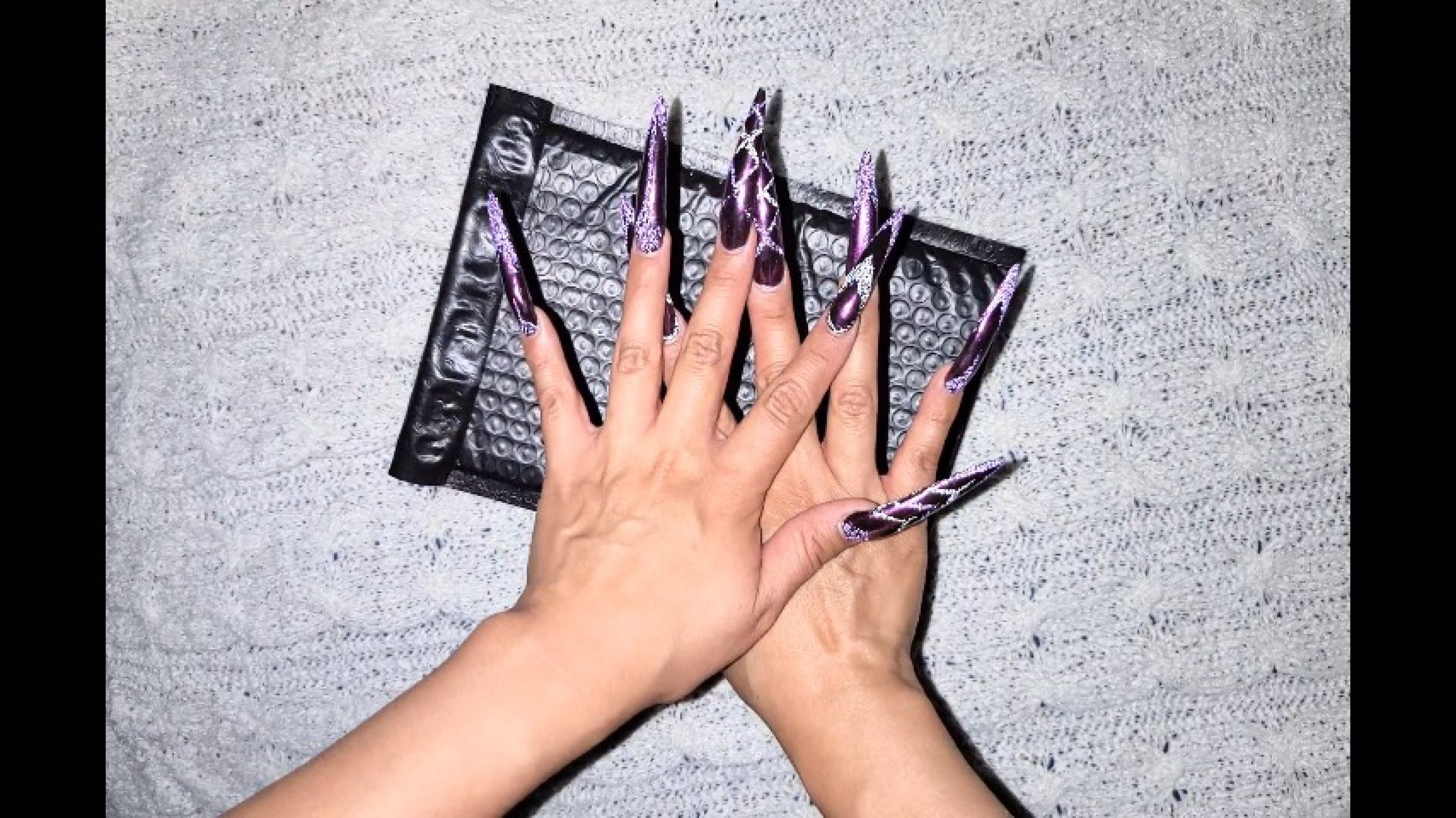 XL Long Purple) Nails Clawing/Scratching Envelope P2