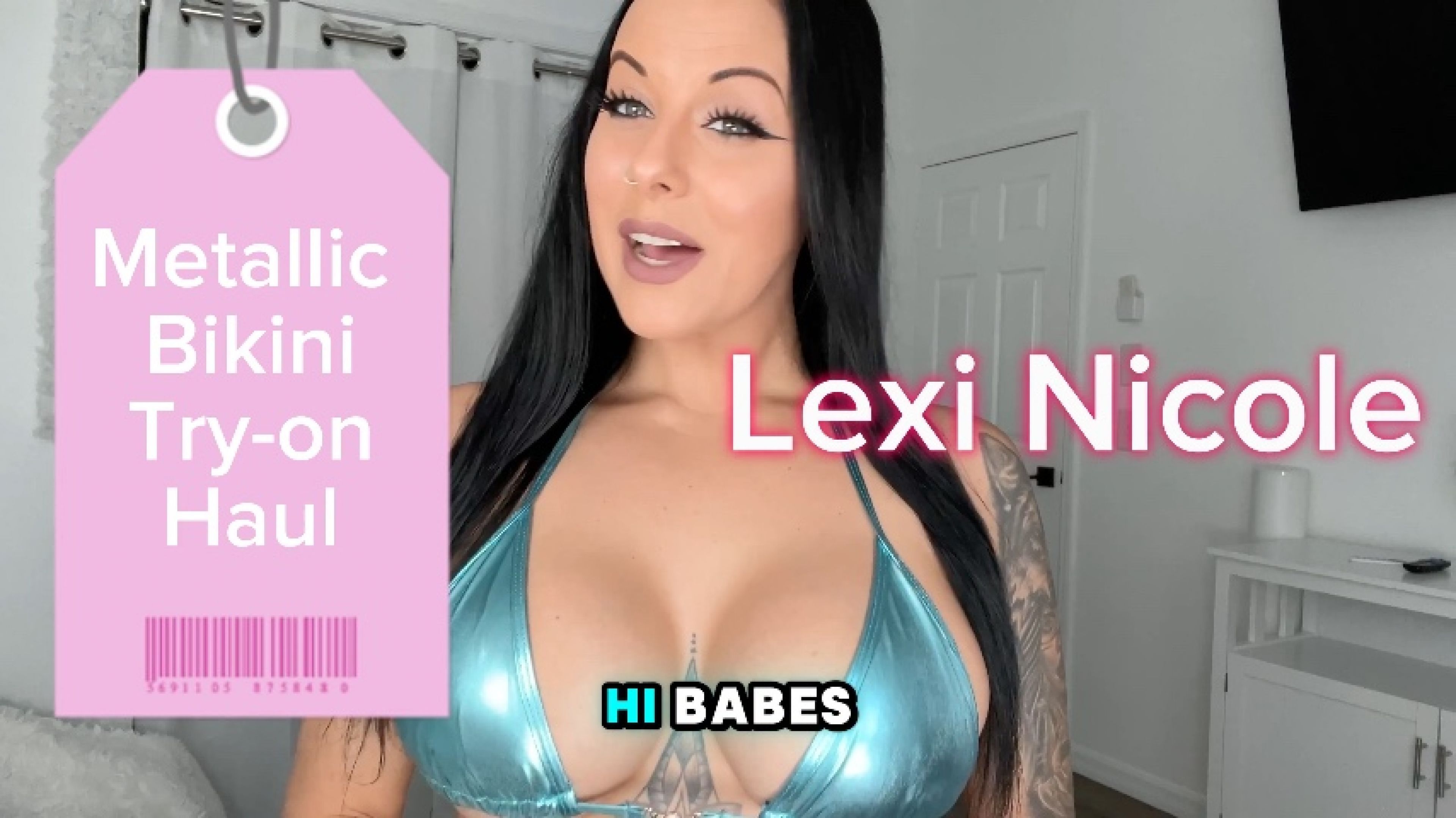 LEXI NICOLE METALLIC BIKINI TRY ON HAUL