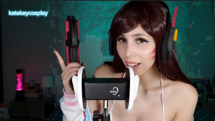 BEST GIRL D.VA LICK YOUR EAR IN ASMR / OVERWATCH COSPLAY