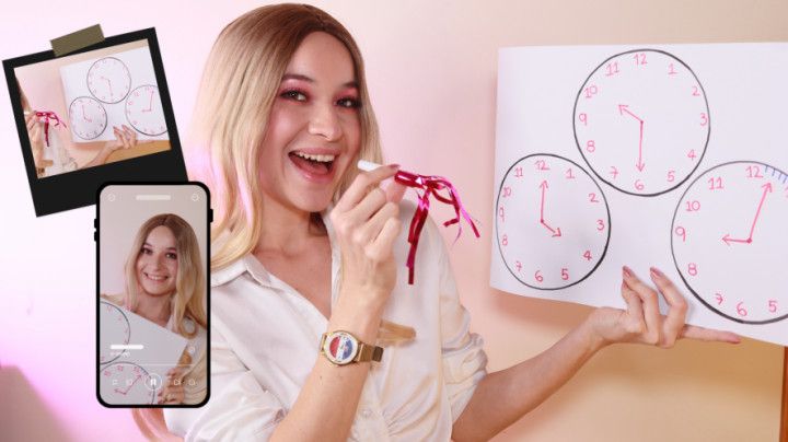 Spanish teacher with New Year's countdown