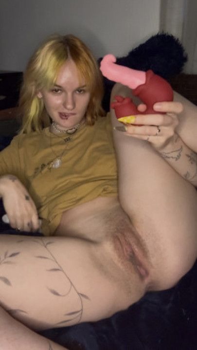 Trying out a new toy