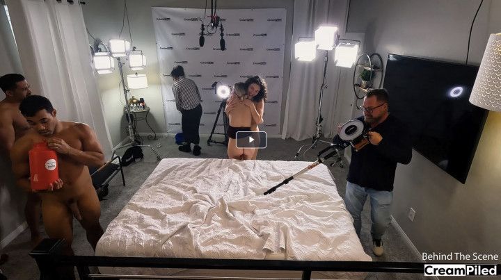 BTS of Sophia, Satine and their 5 gangbang guys